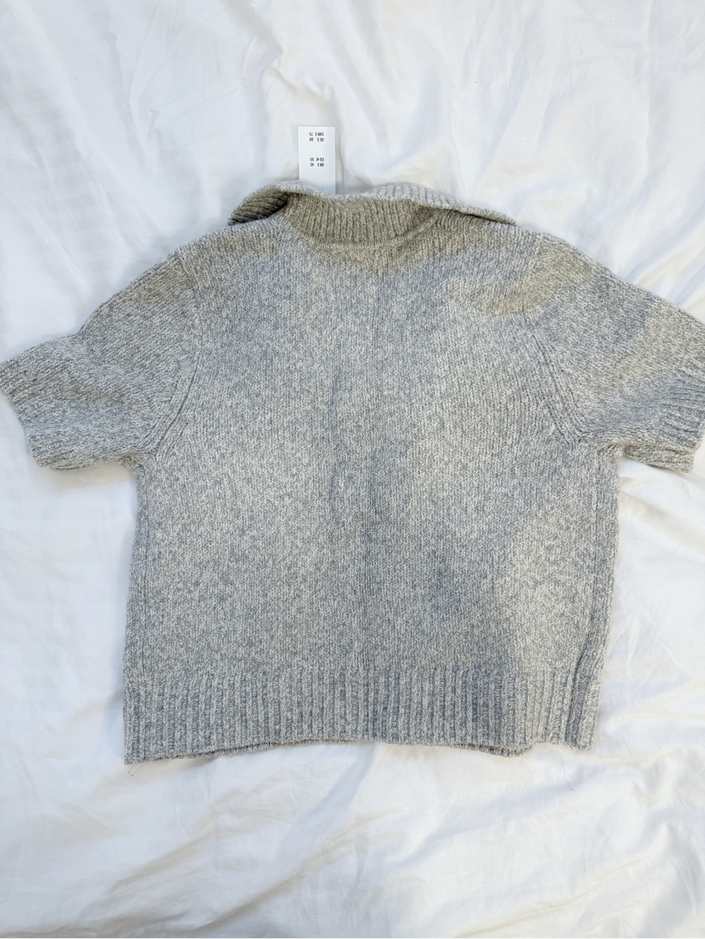 Abercrombie & Fitch Heather Gray Short-Sleeve Button Cardigan - Picture 7 of 7